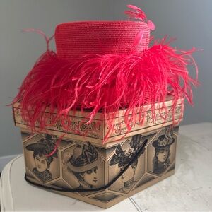 Mary Jean Vintage Red Feather Women’s Hat NWB!!!